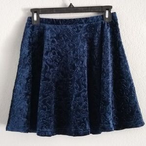 Velvet Blue Skirt